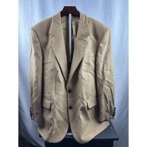 Tailors Row By Deansgate 100% Camel Hair Blazer Jacket Light Brown 42 R